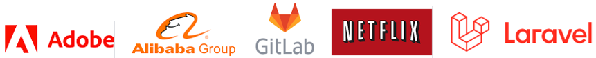 Adobe - Alibab group - Gitlab - NetFlix - Laravel